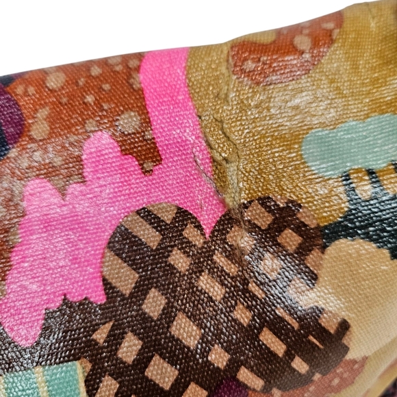 Fossil Key-Per Colorful Coated Canvas Messenger Crossbody Laptop Bag - Picture 3 of 14